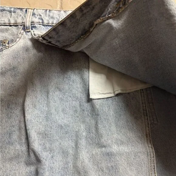 BERSHKA Denim Blue Jean Skirt - Picture 2 of 5